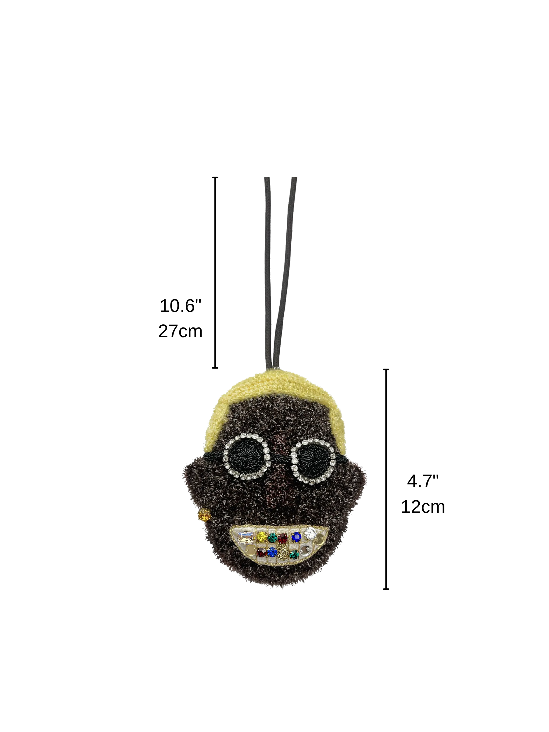 Bling Smiley Bag Charm
