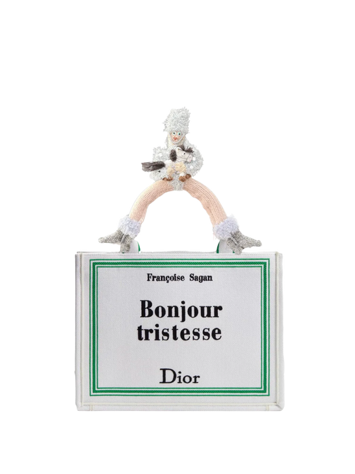 Horse Girl doll charm styled on a handbag