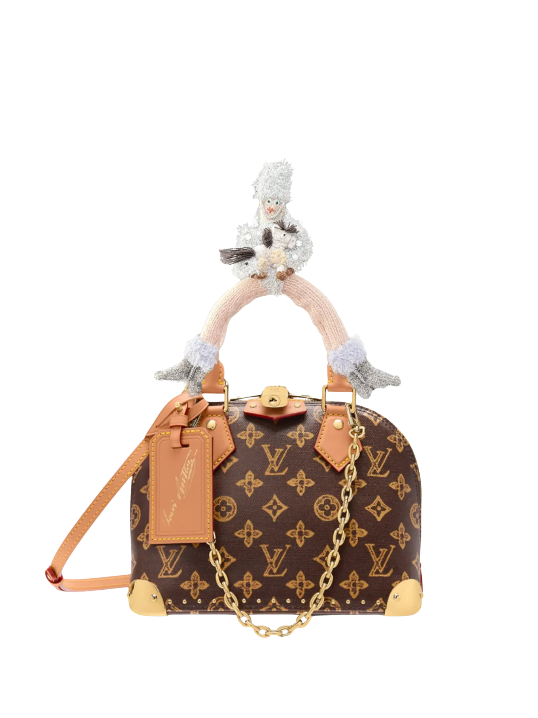 Horse Girl handmade handle charm worn on a bag