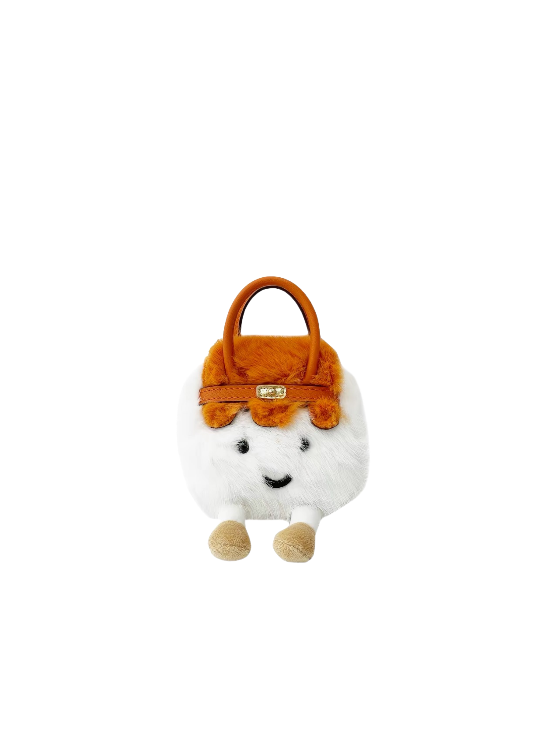 Jellykin 10 Brown Leather Mini Coin Pouch - Front