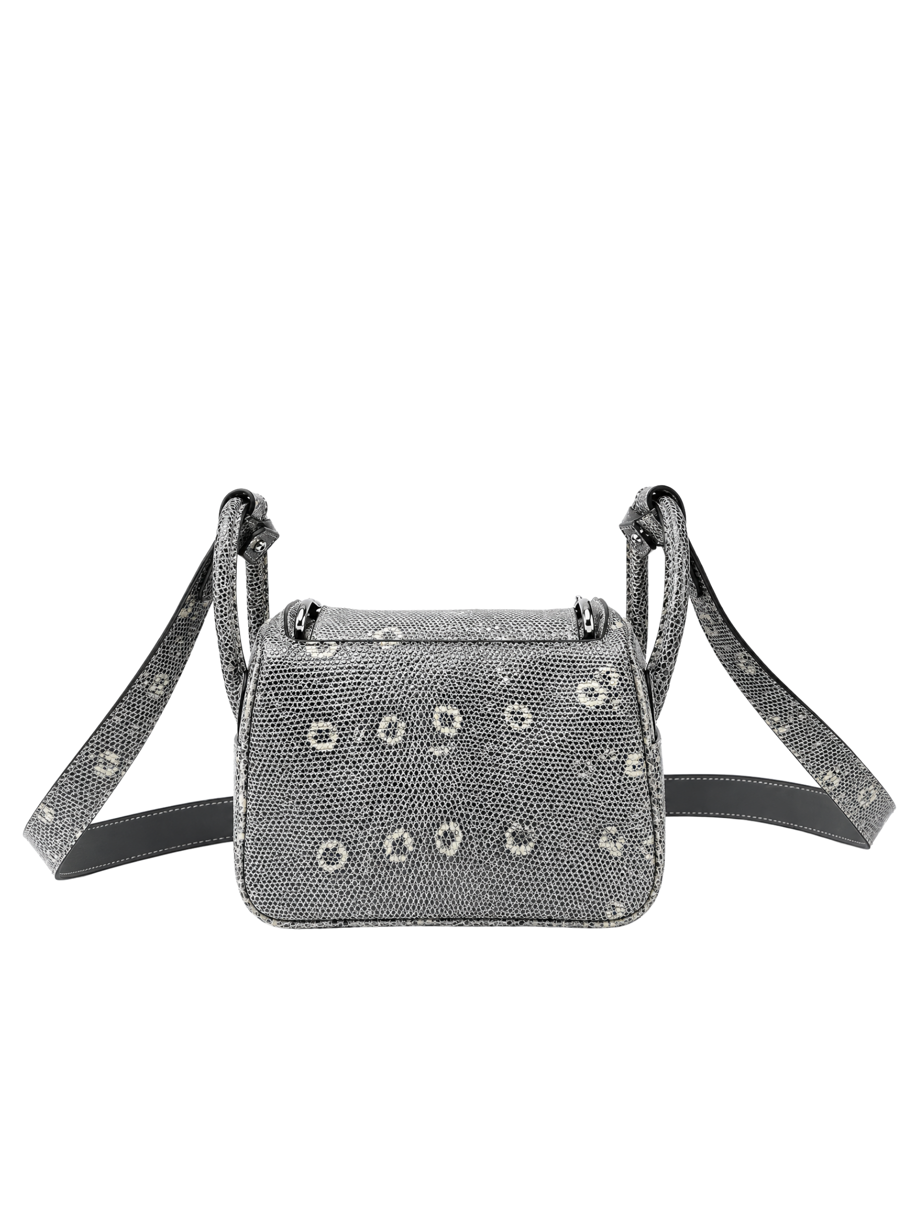 Jellykin 18 Leather Supple Bag in Lizard — Back View