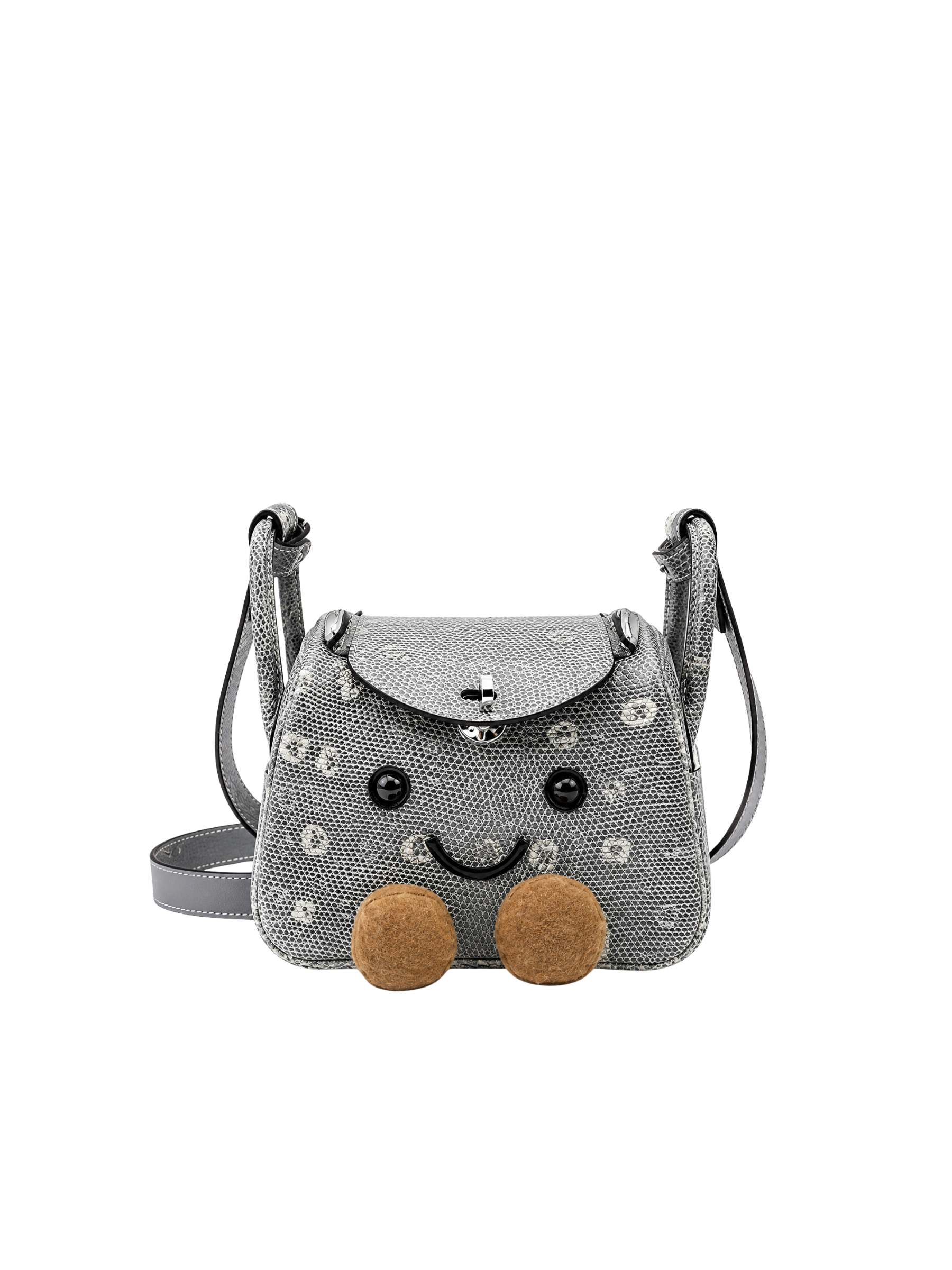 Jellykin 19 Calf Leather Supple Bag in Lizard, front view
