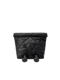 Jellykin 18 Leather Shopping Bag in Caviar — Front View