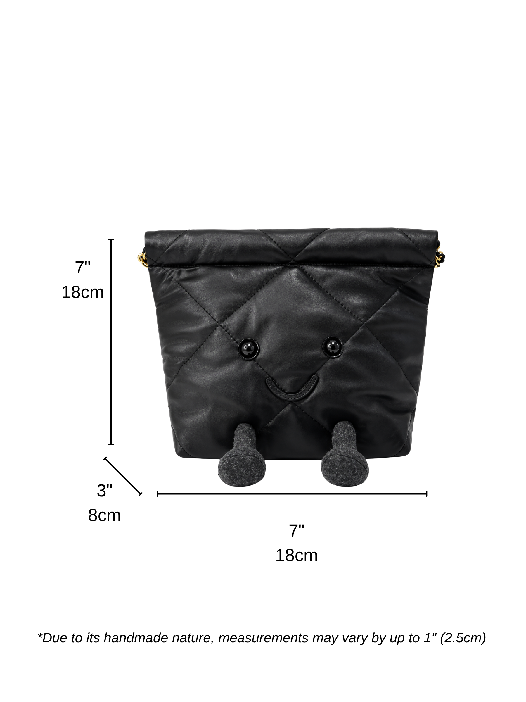 Jellykin 18 Leather Shopping Bag in Lime — Size Reference