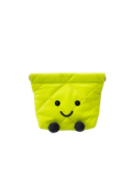 Jellykin 18 Leather Shopping Bag in Lime — Front View