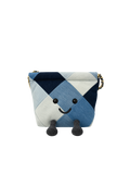 Jellykin 18 Denim Shopping Bag in Diamond Denim — Front View