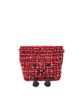 Jellykin 18 Plaid Shopping Bag in Wine — Front View