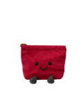 Jellykin 18 Suede Shopping Bag in Wine — Front View
