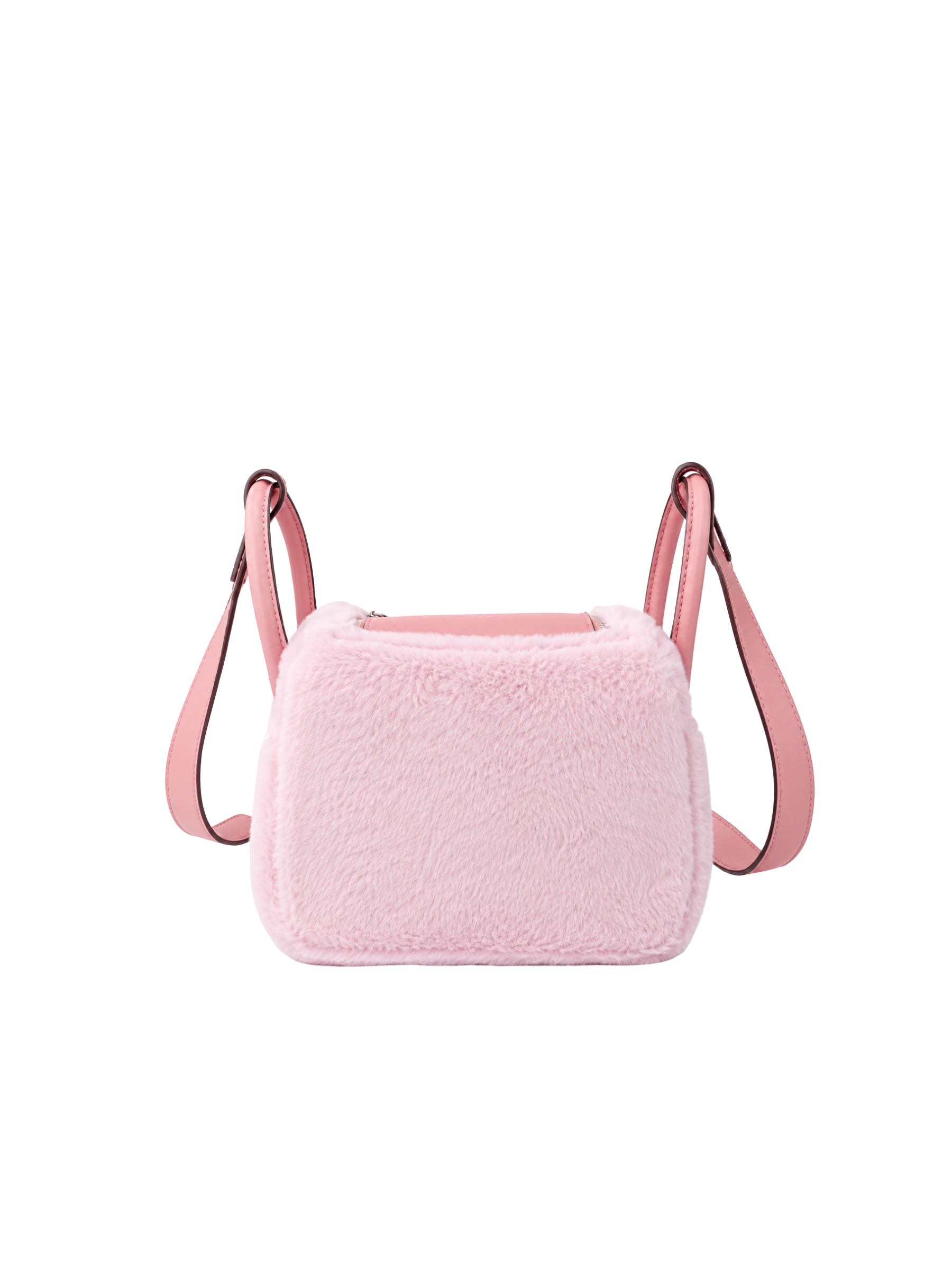Jellykin 18 Faux Fur Supple Bag in Candy — Back View