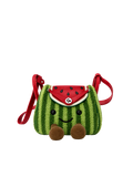 Jellykin 18 Faux Fur Supple Bag in Watermelon — Front View