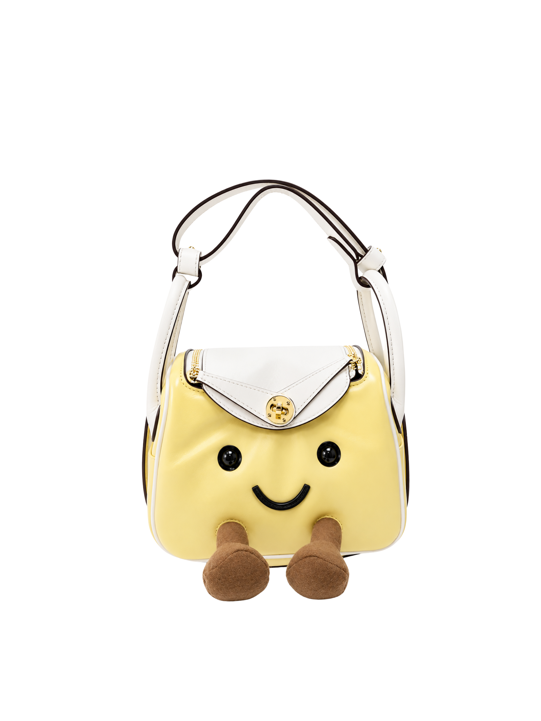 Jellykin 19 Lamb Leather Supple Bag in Butter, front view