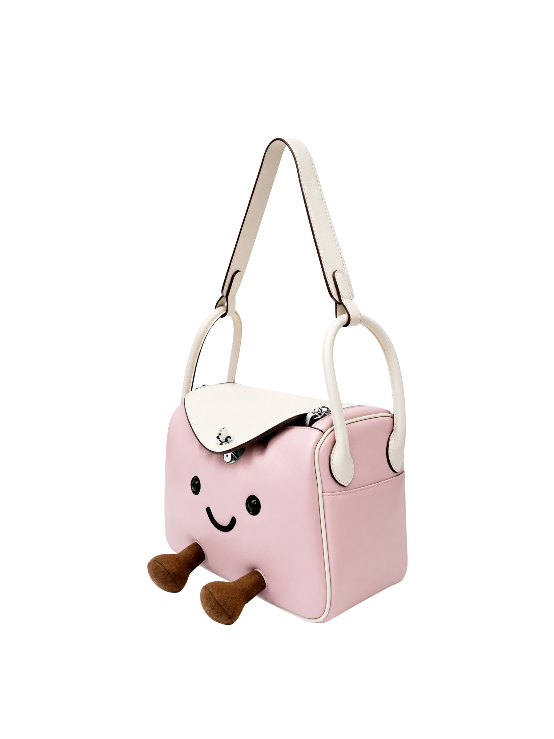 Jellykin 18 Denim Leather Trim Supple Bag in Candy — Side View