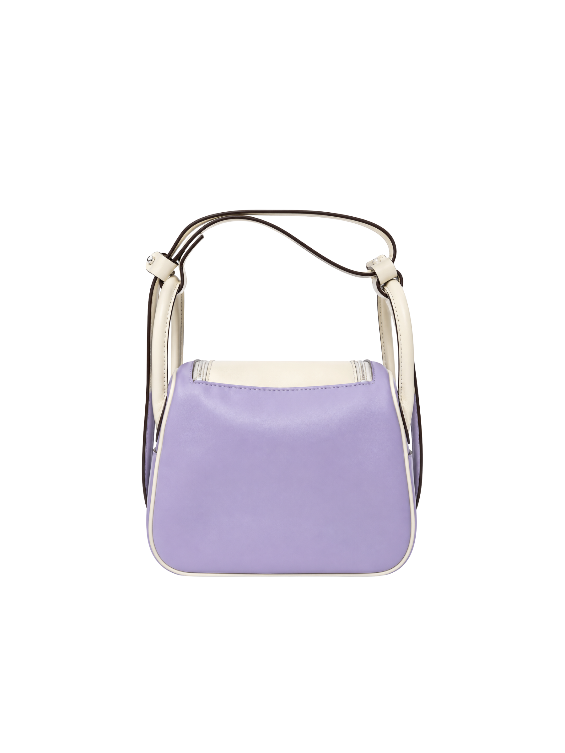 Jellykin 18 Lamb Leather Supple Bag in Ube — Back View