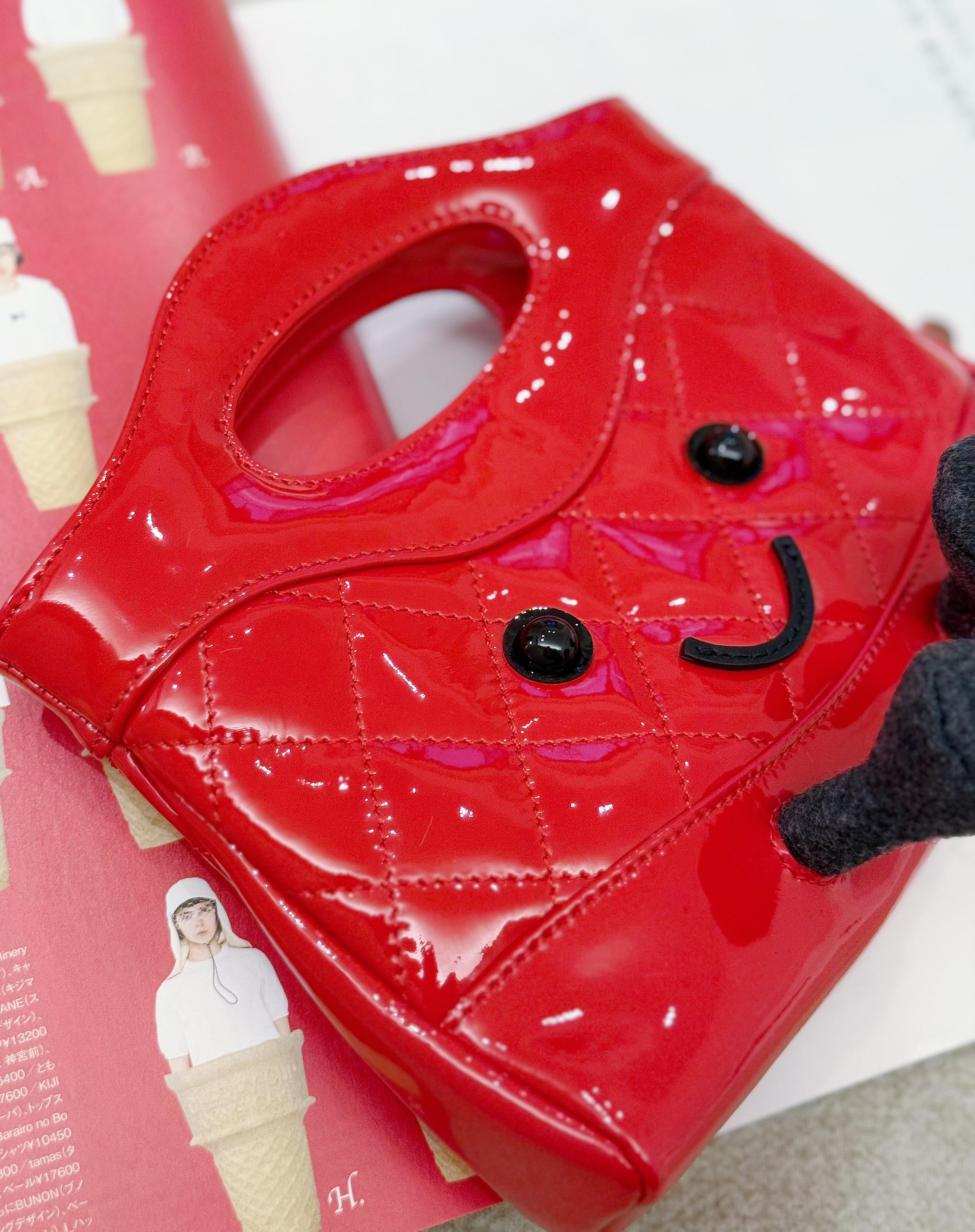 Jellykin Red Patent Leather Quilted Tote Bag - Detail 2