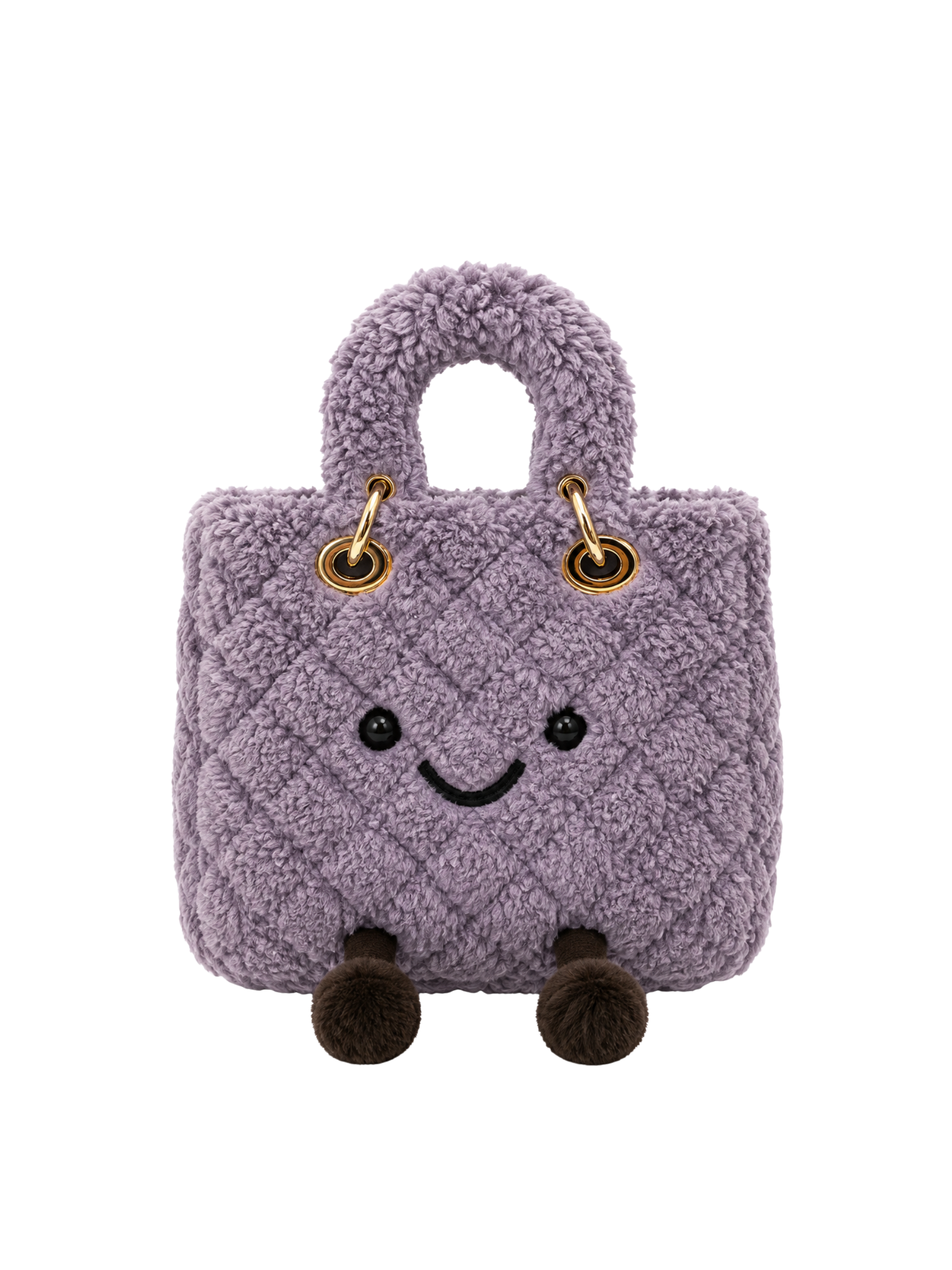Jellykin 22 Faux Fur Lady Bag in Ube, front view