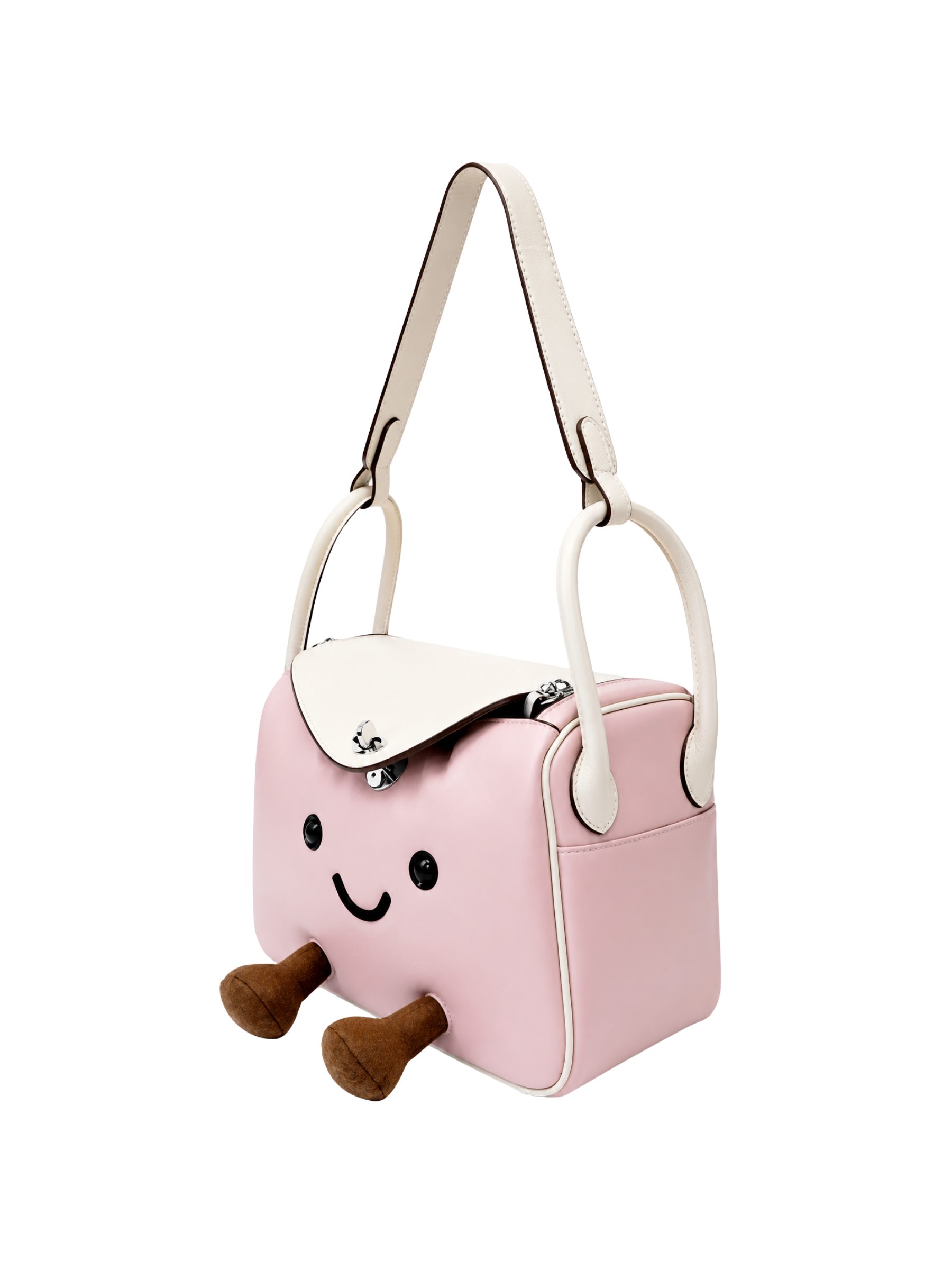 Jellykin 25 Lamb Leather Supple Bag in Candy — Side View