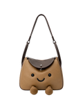 Jellykin 25 Lamb Leather Supple Bag in Cookie — Front View