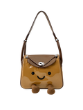 Jellykin 25 Patent Leather Supple Bag in Cookie — Front View