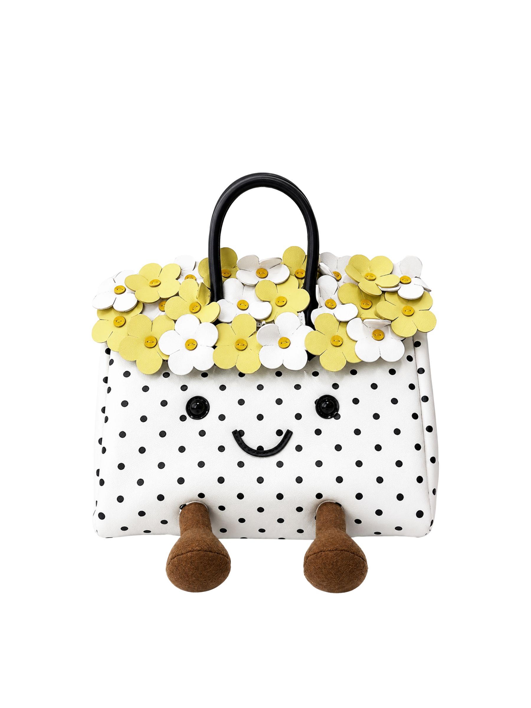Jellykin 25 Yellow Leather Bag - Front