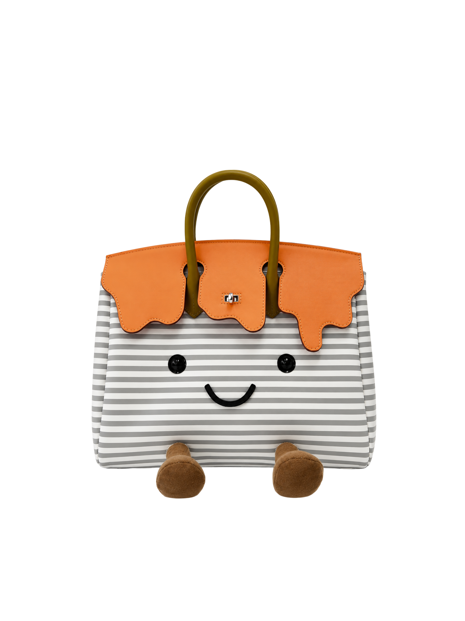 Jellykin 25 Calf Leather Bag in Orange Jam — Front