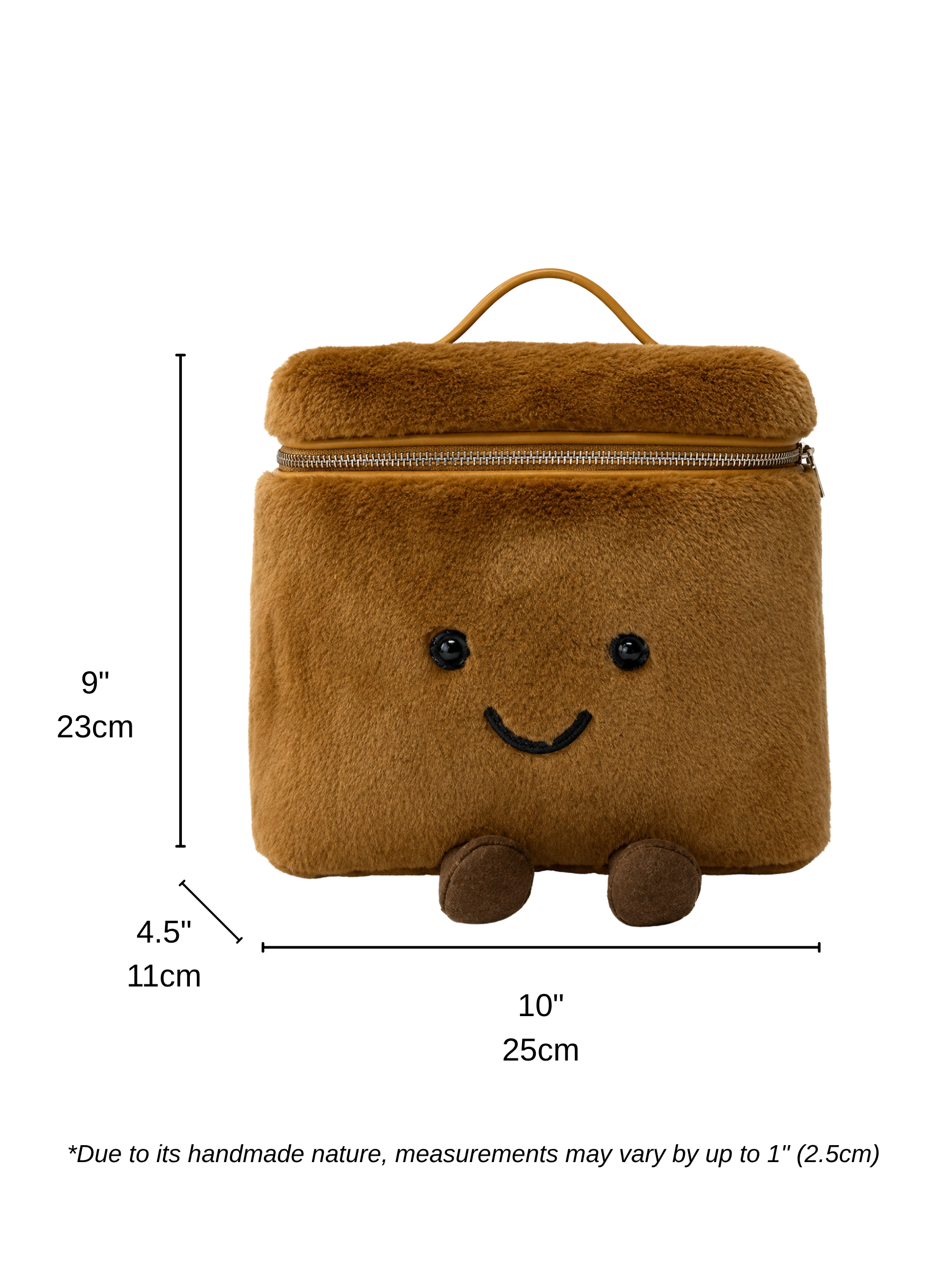 Jellykin 25 Faux Fur Calf Leather-Trim Vanity Bag in Candy — Size