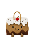 Jellykin 25 Felt Calf Leather-Trim Bag in Sundae — Front