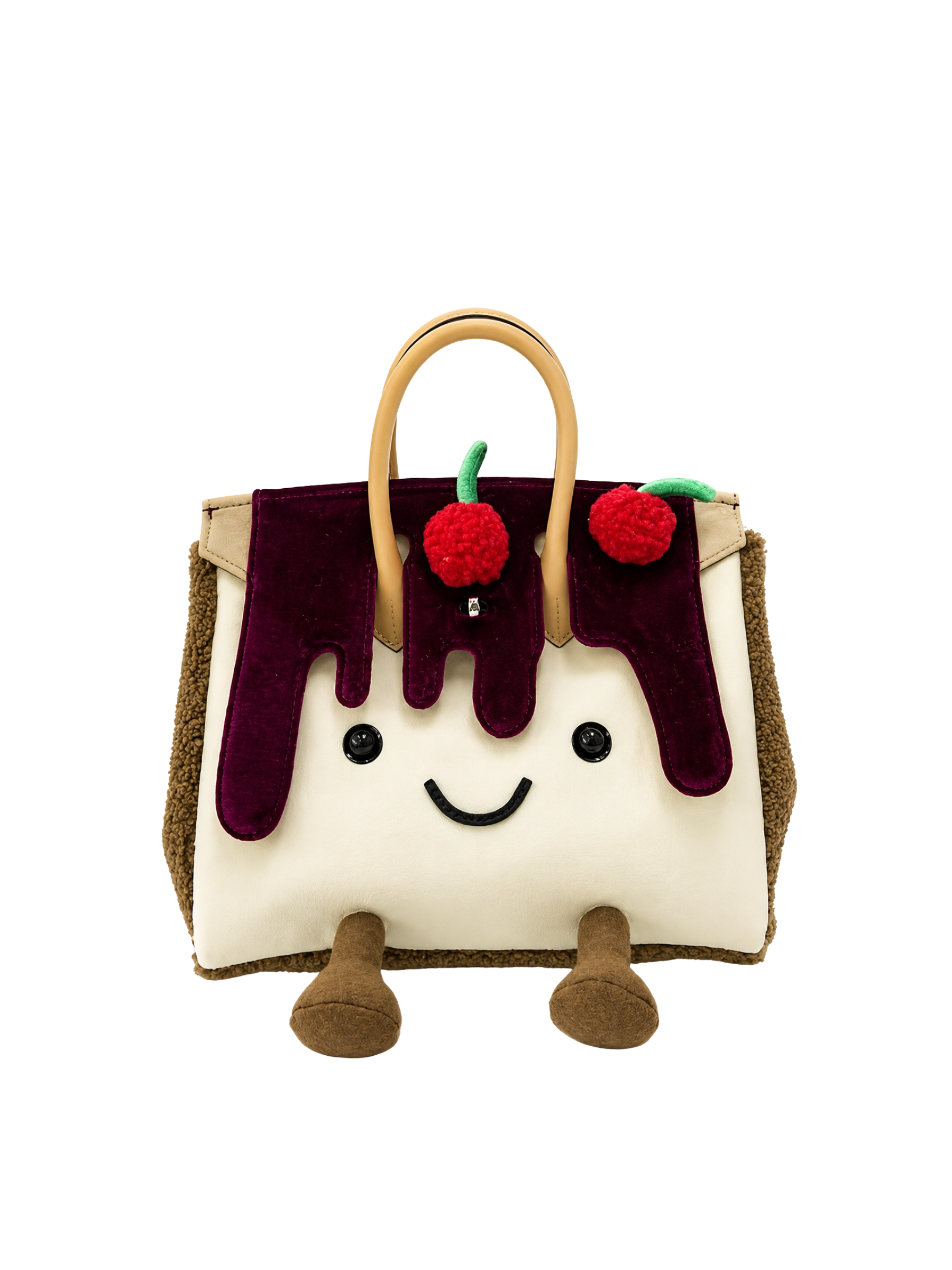 Jellykin 25 Calf Leather Bag in Berry Cake — Front