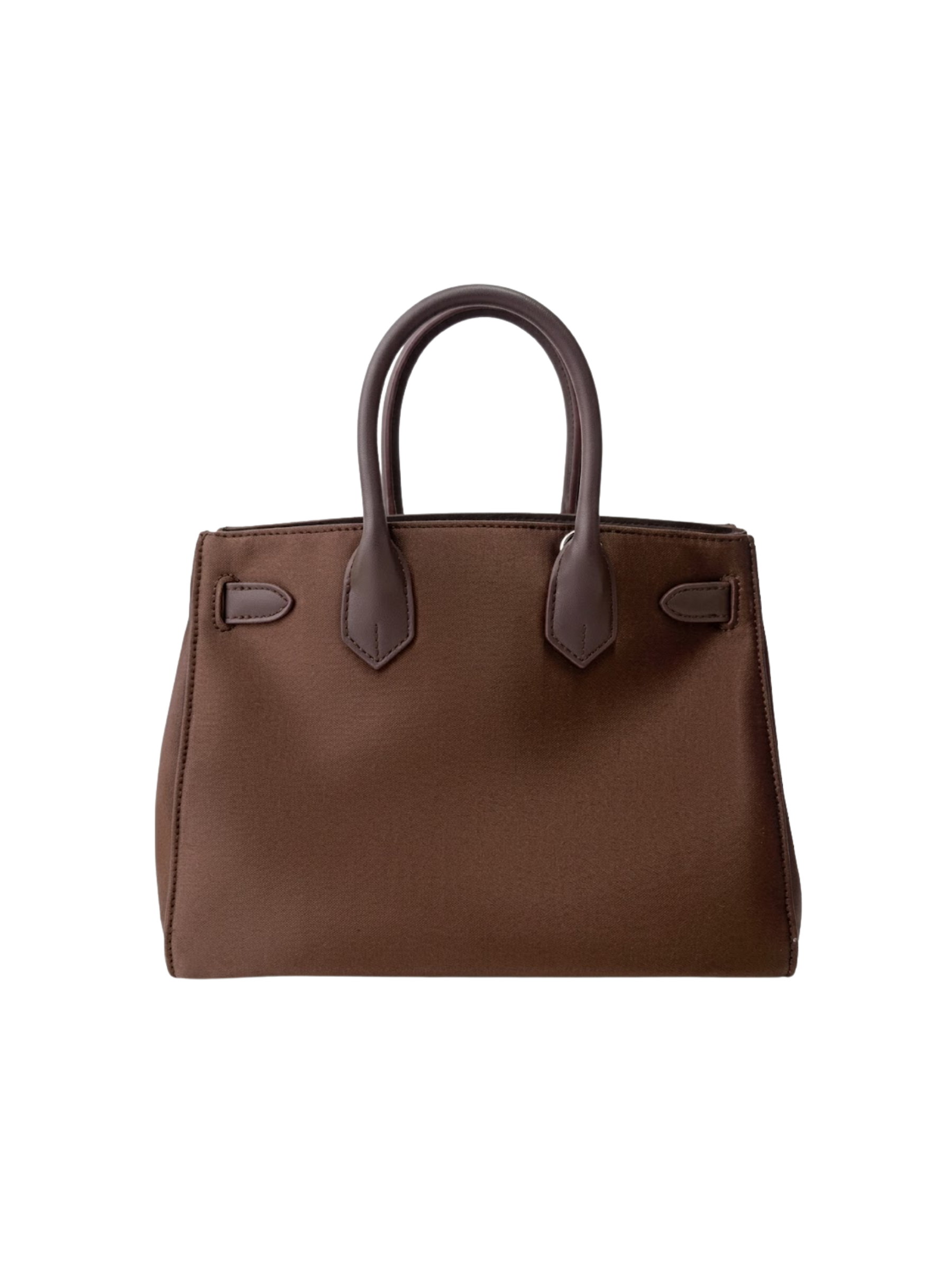 Jellykin 25 Brown Silk Leather Bag - Back