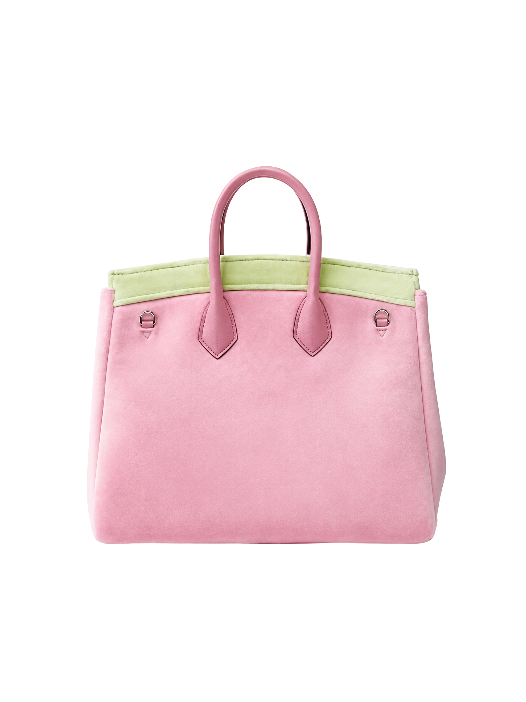 Jellykin 25 Velvet Calf Leather-Trim Bag in Hibiscus — Back
