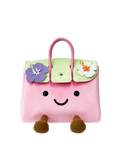 Jellykin 25 Velvet Calf Leather-Trim Bag in Hibiscus — Front