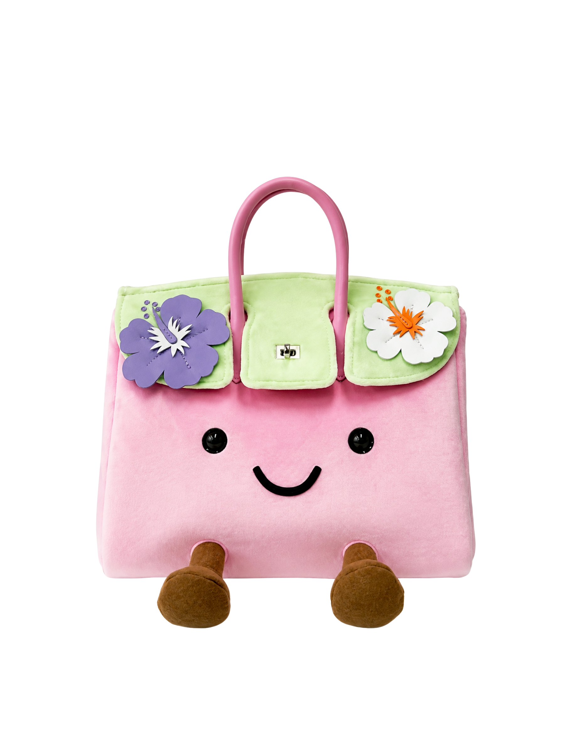 Jellykin 25 Velvet Calf Leather-Trim Bag in Hibiscus — Front