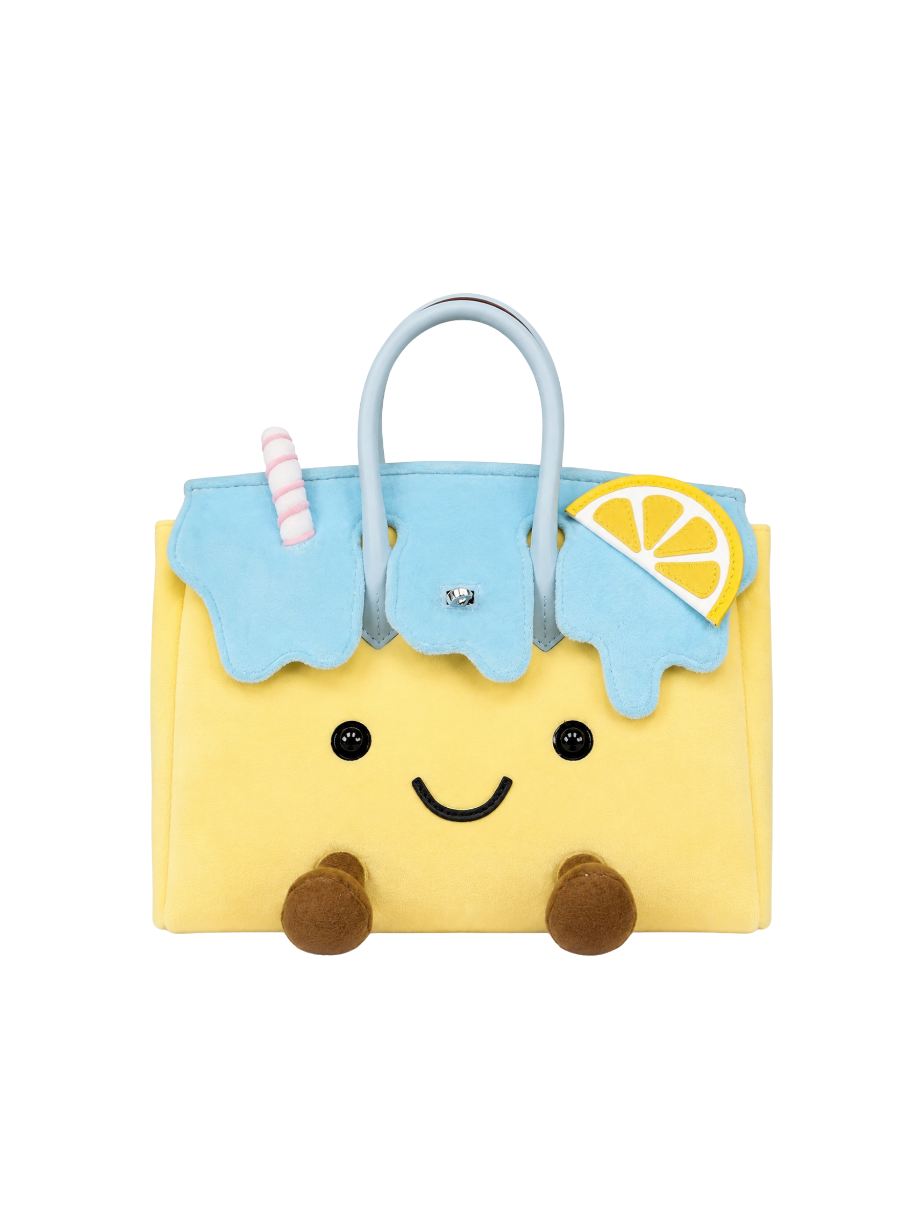 Jellykin 25 Velvet Calf Leather-Trim Bag in Lemonade — Front