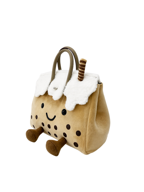 Jellykin 25 Velvet Calf Leather-Trim in Boba Tea — Side