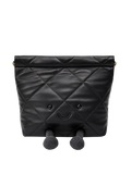 Jellykin 30 Leather Shopping Bag in Caviar — Front View