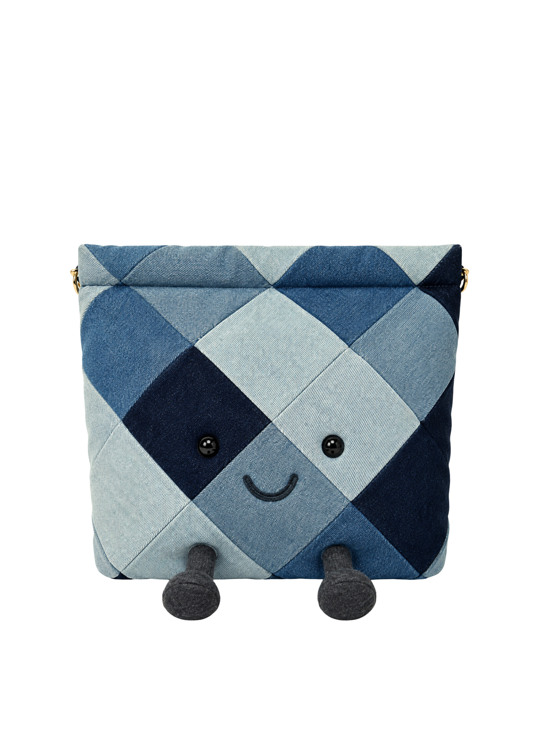 Jellykin 30 Denim Shopping Bag in Diamond Denim — Front View