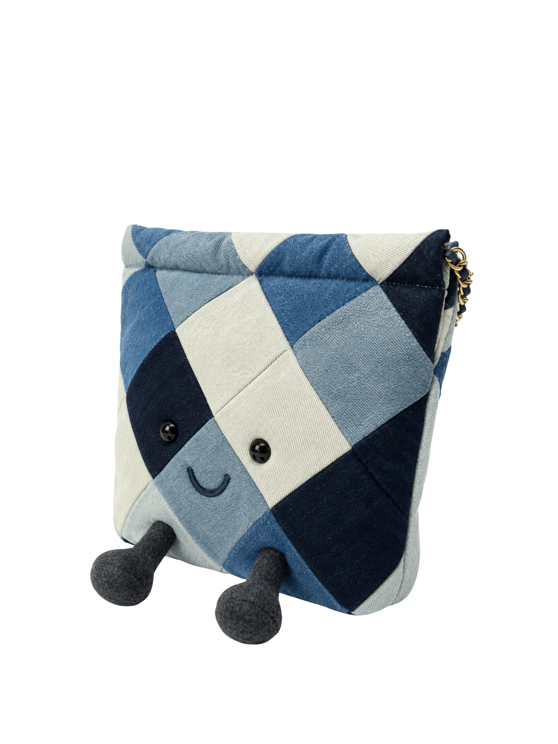 Jellykin 30 Denim Shopping Bag in Diamond Denim — Side View