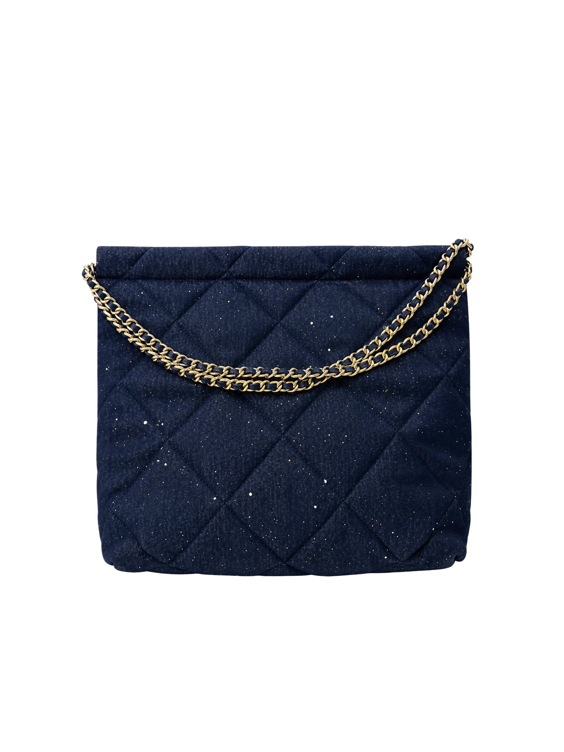 Jellykin 30 Denim Shopping Bag in Blueberry — Back View