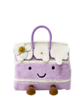 Jellykin 30 Purple Faux Fur Leather Bag - Front