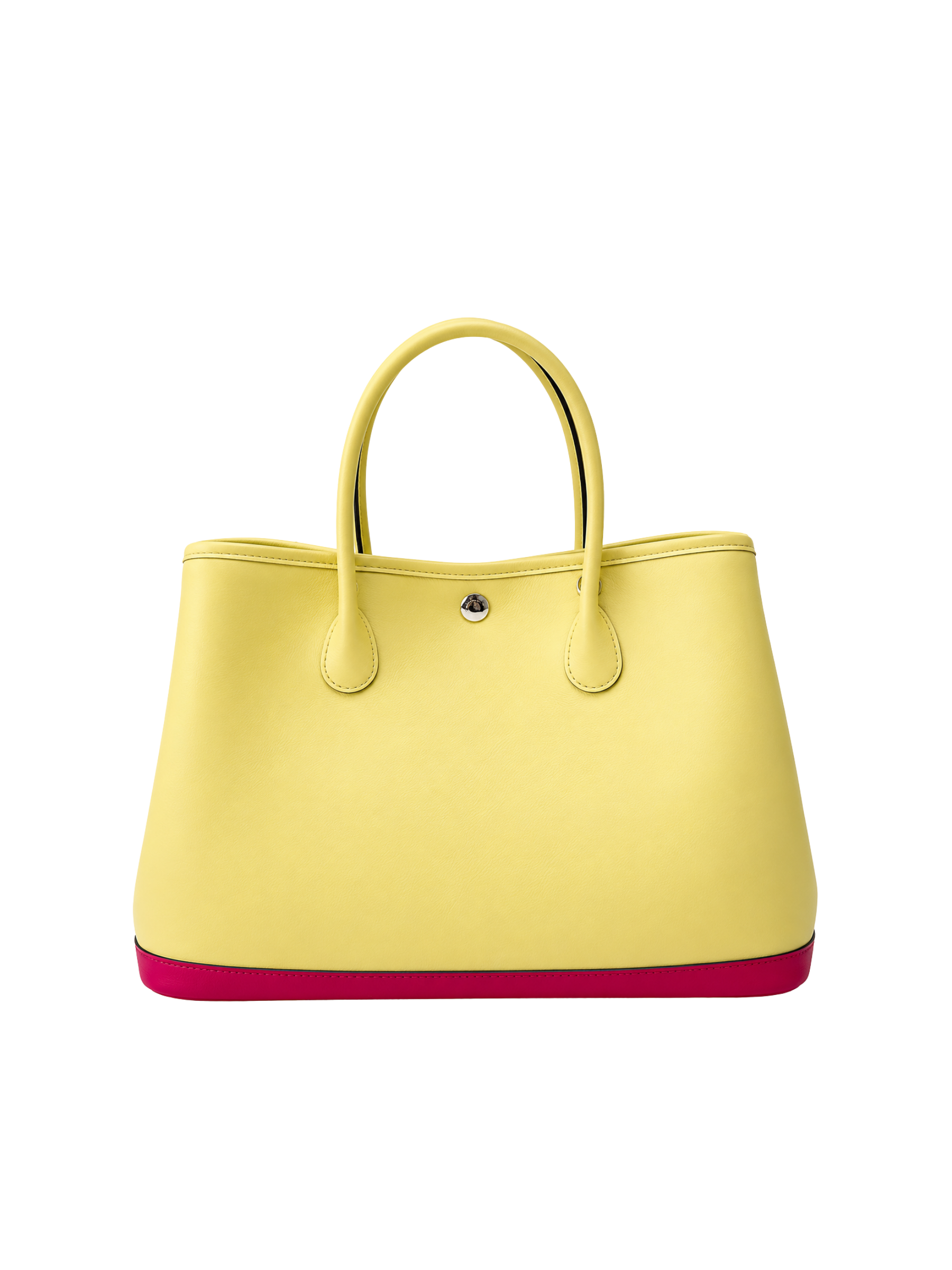 Jellykin 30 Yellow Polka Dot Leather Tote Bag - Back