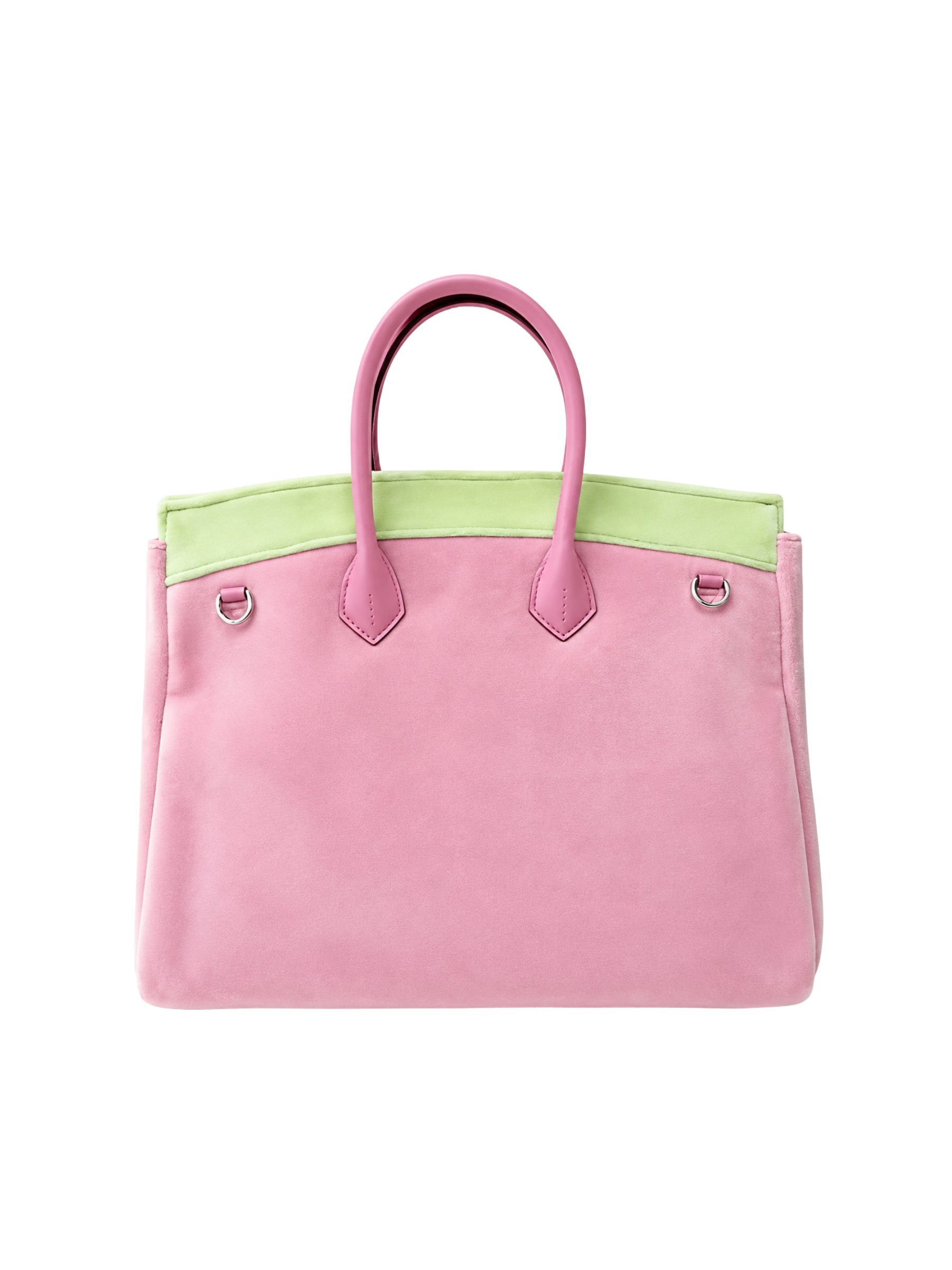Jellykin 30 Velvet Calf Leather-Trim Bag in Hibiscus — Back