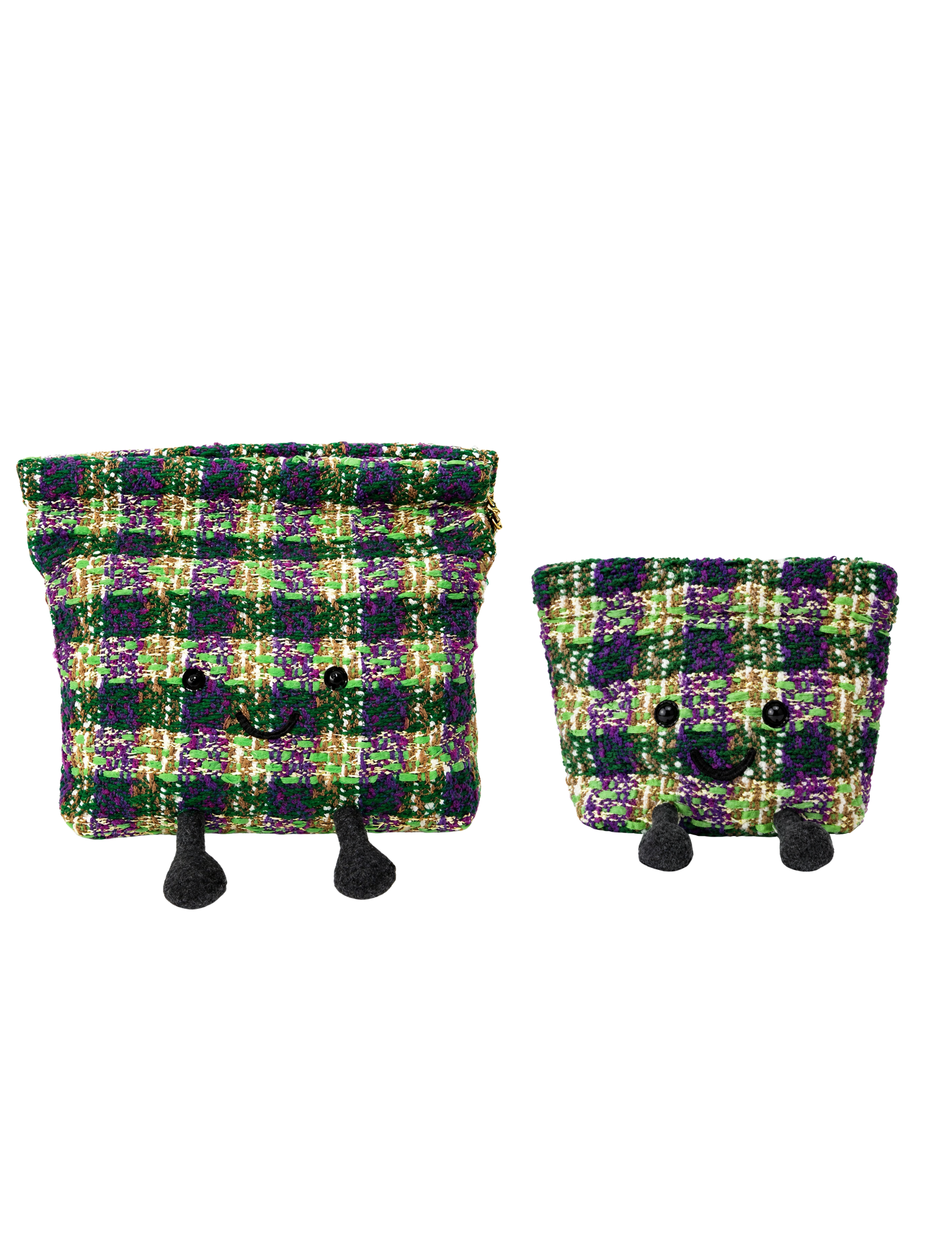 Jellykin 30 Plaid Shopping Bag in Avocado — Size Comparison
