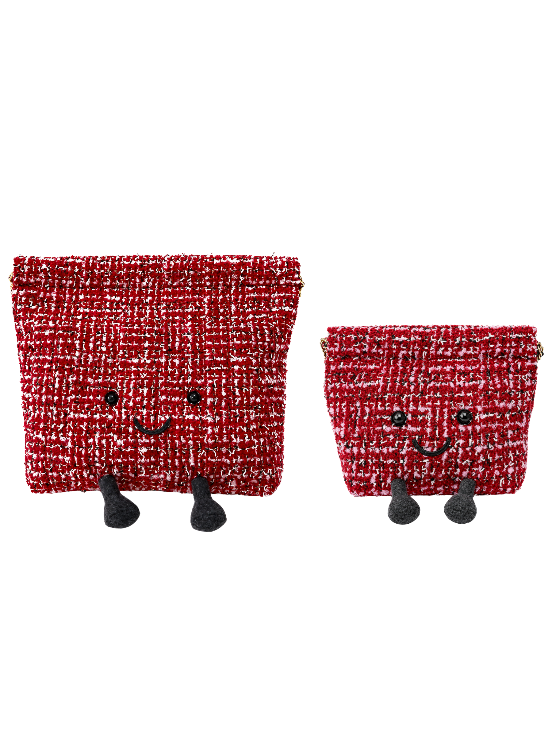 Jellykin 30 Plaid Shopping Bag in Wine — Size Comparison