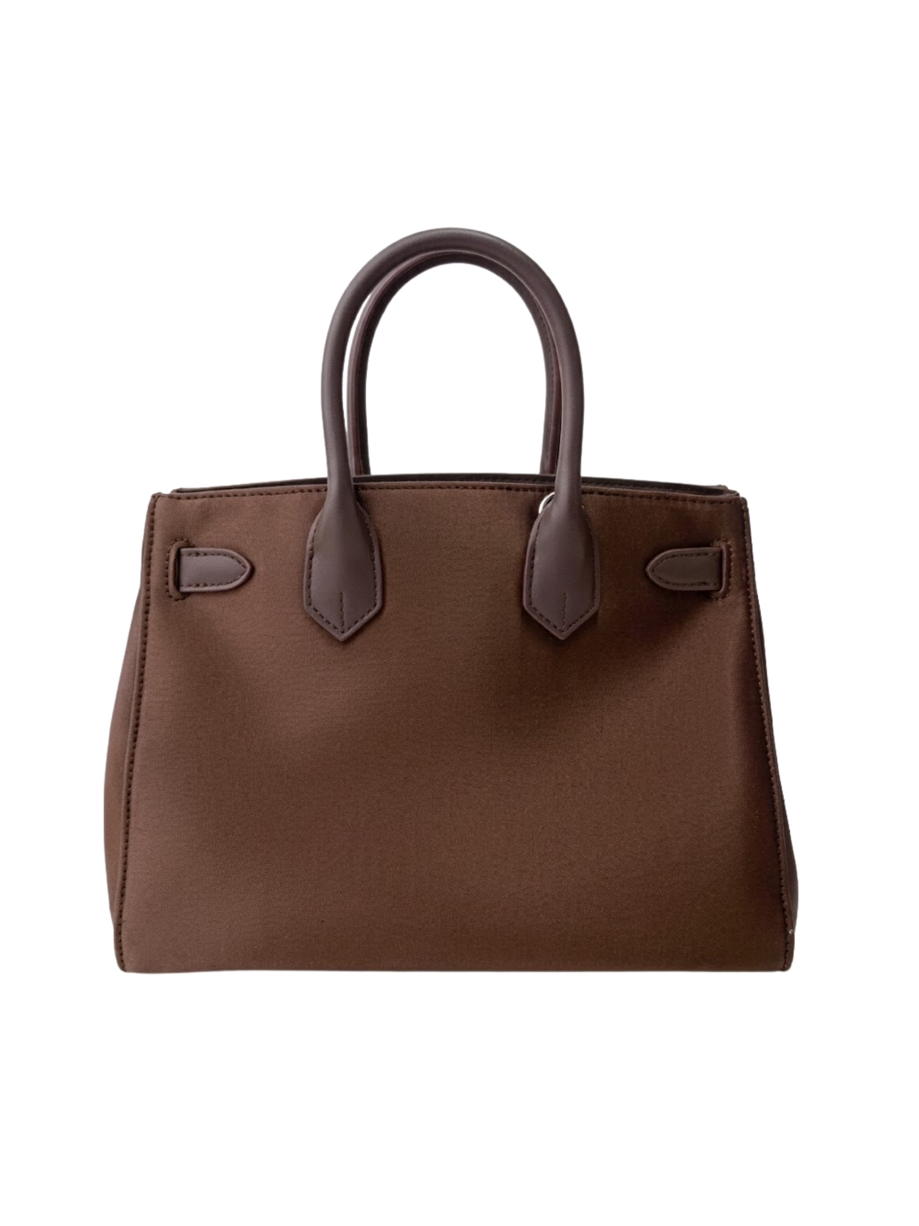 Jellykin 36 Brown Silk Leather Bag - Back