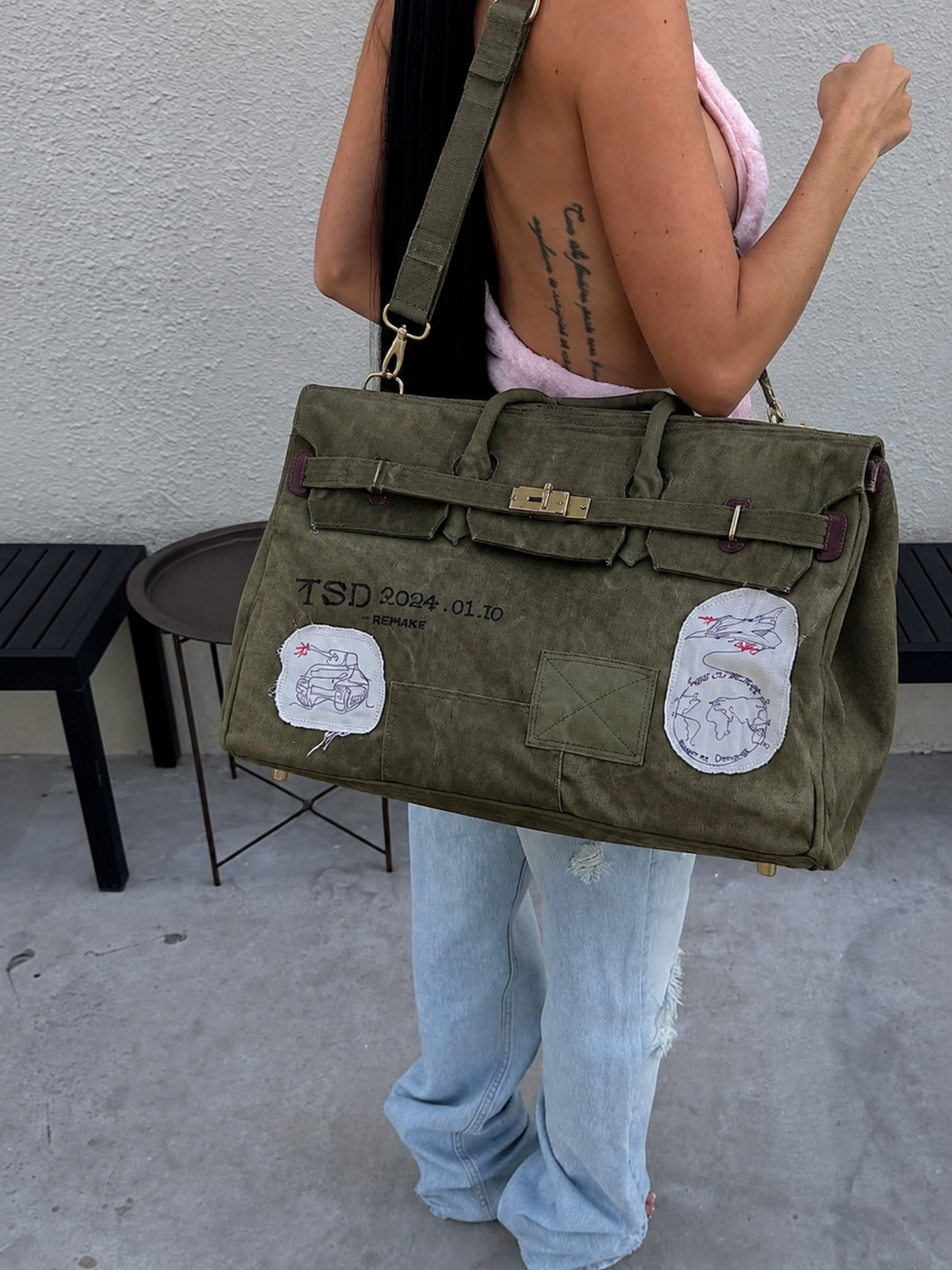 Firkin 60 Distressed Canvas Travel Bag