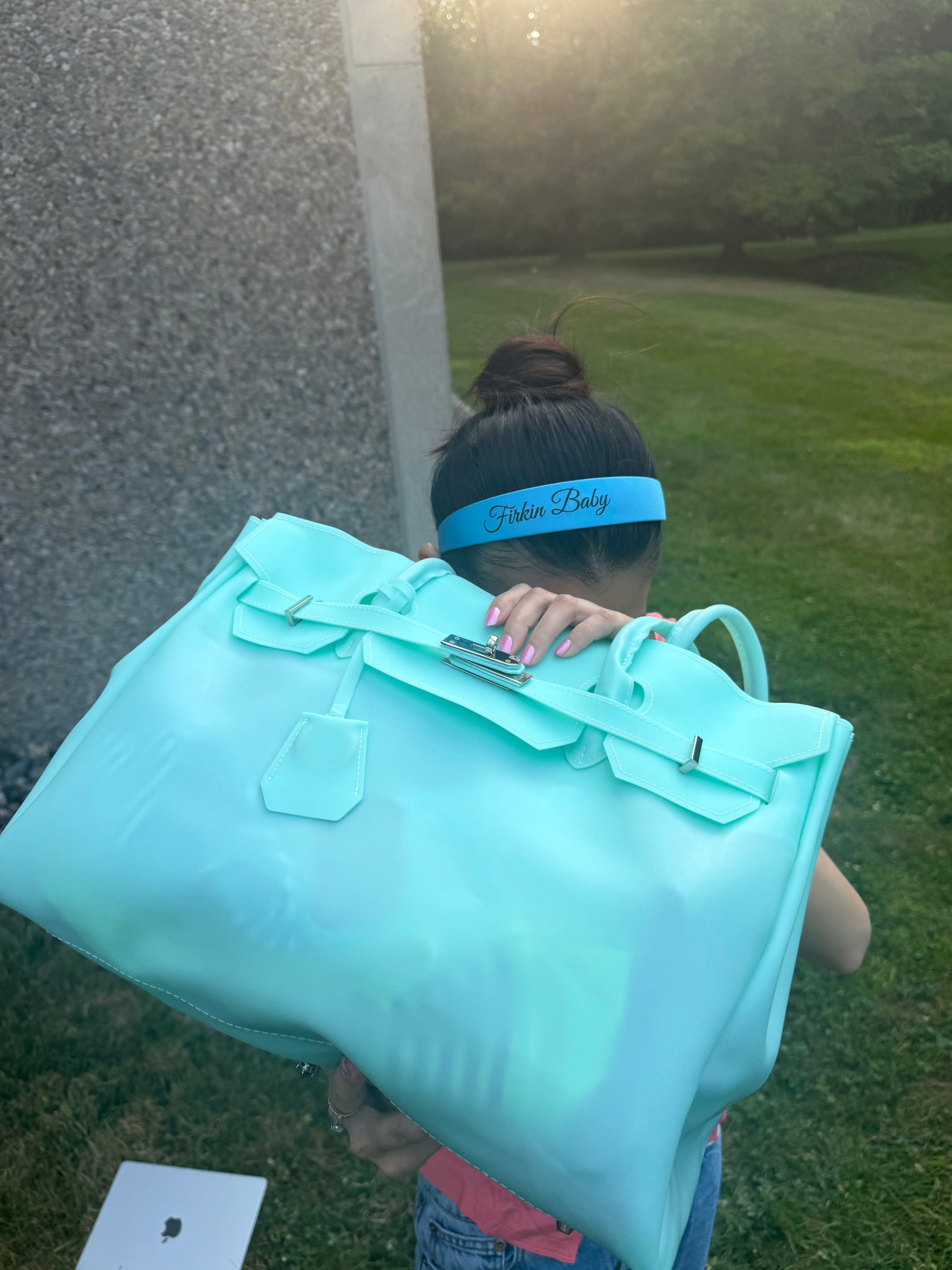 Jelly Firkin 40 Blue PVC Bag - Detail
