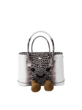 Jellykin 23 Calf Leather Carryall Tote Bag in Himalaya, front view