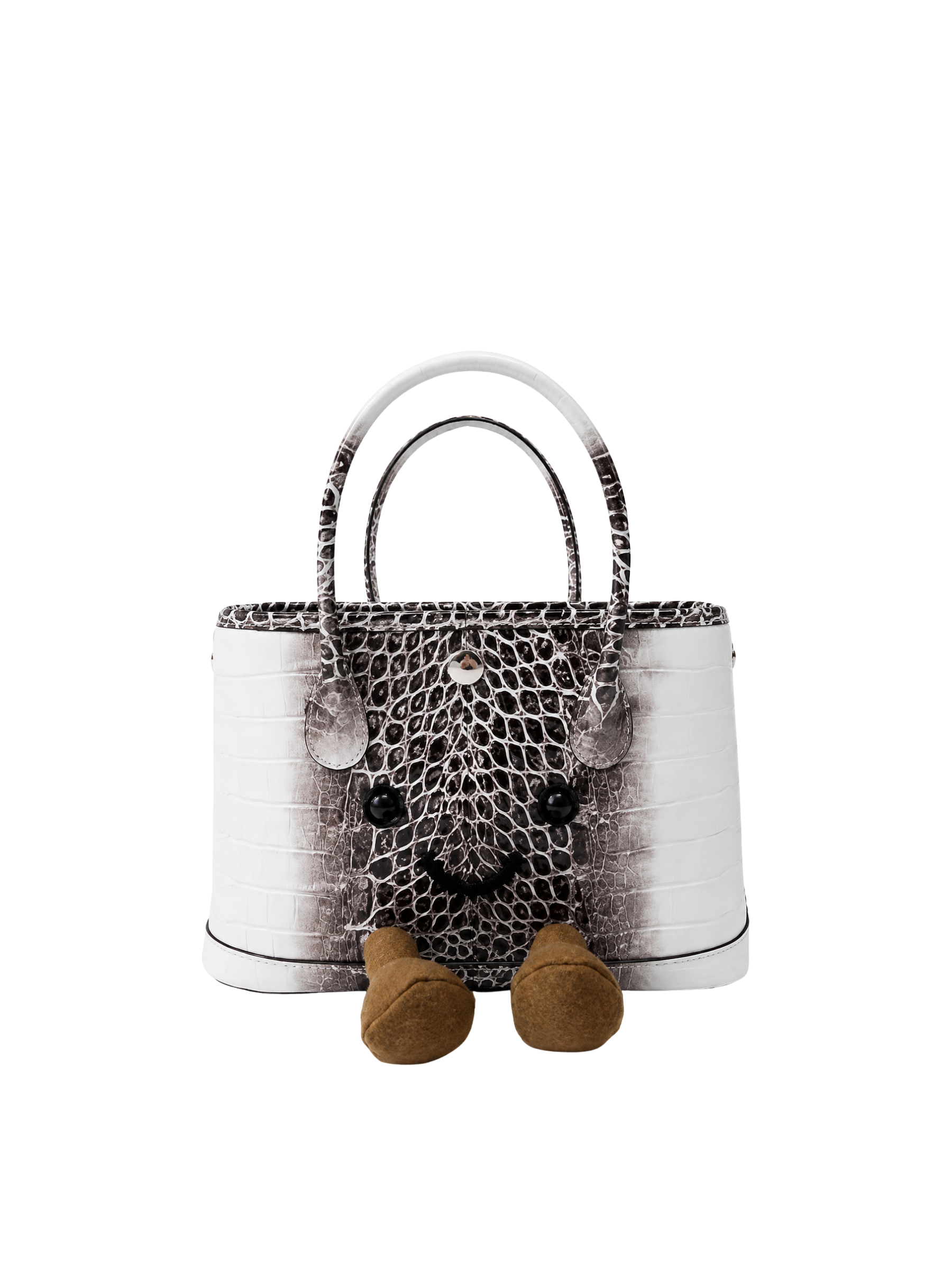 Jellykin 23 Calf Leather Carryall Tote Bag in Himalaya, front view