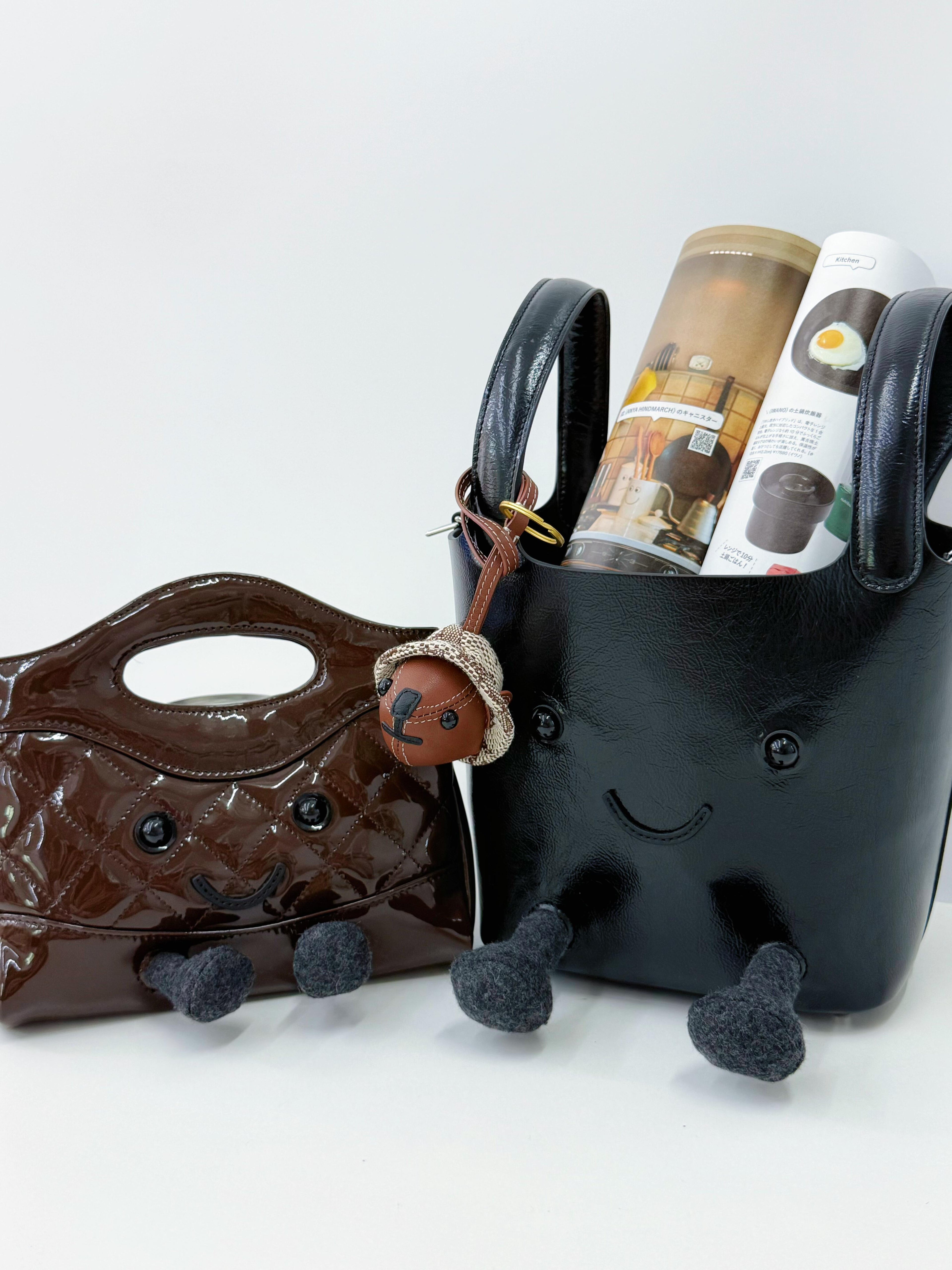 Jellykin Leather Bucket Bag