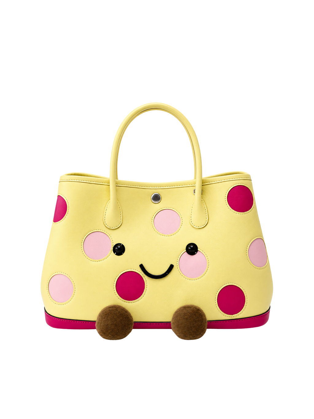 Jellykin Polka Dot Leather Tote Bag