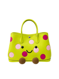 Jellykin Polka Dot Leather Tote Bag